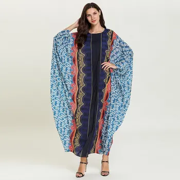 Loose Print Abaya For Women Dubai Kaftan Moroccan Arabic Islamic Gown Robe Batwing Sleeve Muslim Dress VKDR1693
Loose Print Abaya For Women Dubai Kaftan Moroccan Arabic Islamic Gown Robe Batwing Sleeve Muslim Dress VKDR1693