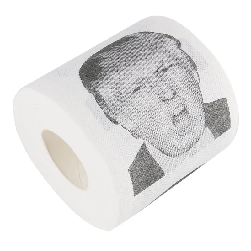 High quality 1 rolls printed donald trump humour toilet paper roll president trump-toilet-paper gift for friends
High quality 1 rolls printed donald trump humour toilet paper roll president trump-toilet-paper gift for friends