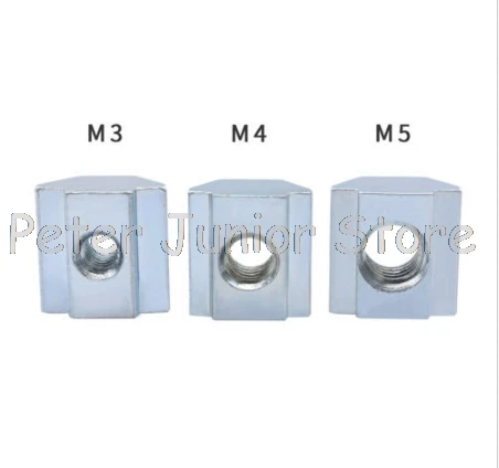 50pcs/lot T Sliding Nut Block Square nuts M3 M4 M5 M6 for 2020 Aluminum Profile Slot 6 Aluminum connector Accessor
50pcs/lot T Sliding Nut Block Square nuts M3 M4 M5 M6 for 2020 Aluminum Profile Slot 6 Aluminum connector Accessor