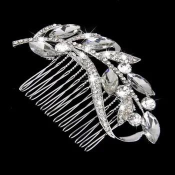 Leaf Pattern Bridal Bridesmaid Women's Rhinestone Hair Comb Clip Bridal Hair Accessories
Leaf Pattern Bridal Bridesmaid Women's Rhinestone Hair Comb Clip Bridal Hair Accessories