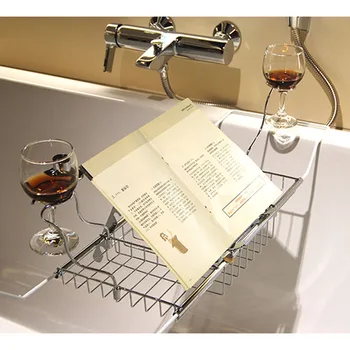 2018 New Design Bathroom Bathtub Durable Stainless Steel Caddy Tray with Extending Sides Wine Candle Holder Reading Rack silver
2018 New Design Bathroom Bathtub Durable Stainless Steel Caddy Tray with Extending Sides Wine Candle Holder Reading Rack silver