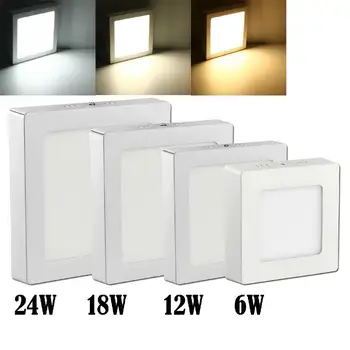 6W/12W/18W/24W Compact Size Square Shape LED Panel Light 85-265V LED Ceiling Lamp Downlight
6W/12W/18W/24W Compact Size Square Shape LED Panel Light 85-265V LED Ceiling Lamp Downlight