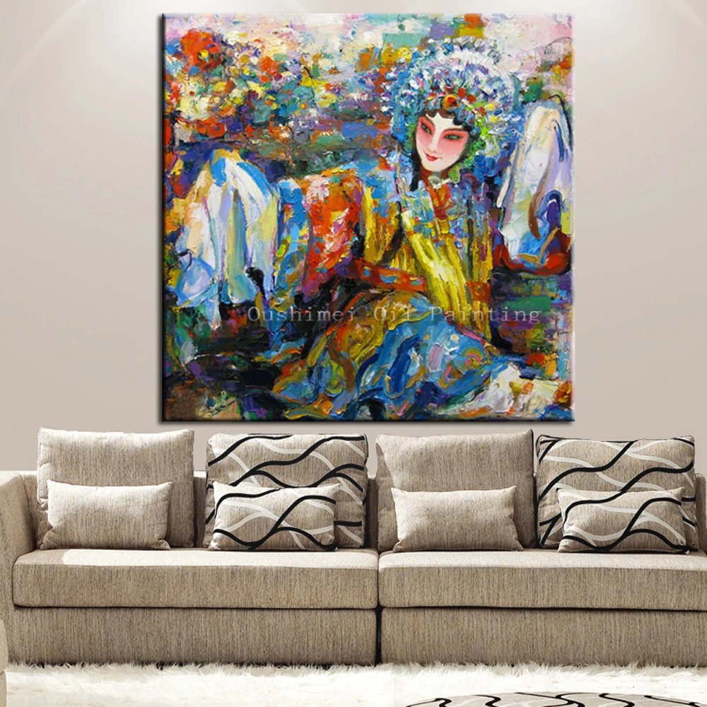 Handmade Oil Painting Figure Paintings Beijing Singing Opera Picture Decor Pictures Traditional Features Painting On Canvas
Handmade Oil Painting Figure Paintings Beijing Singing Opera Picture Decor Pictures Traditional Features Painting On Canvas
