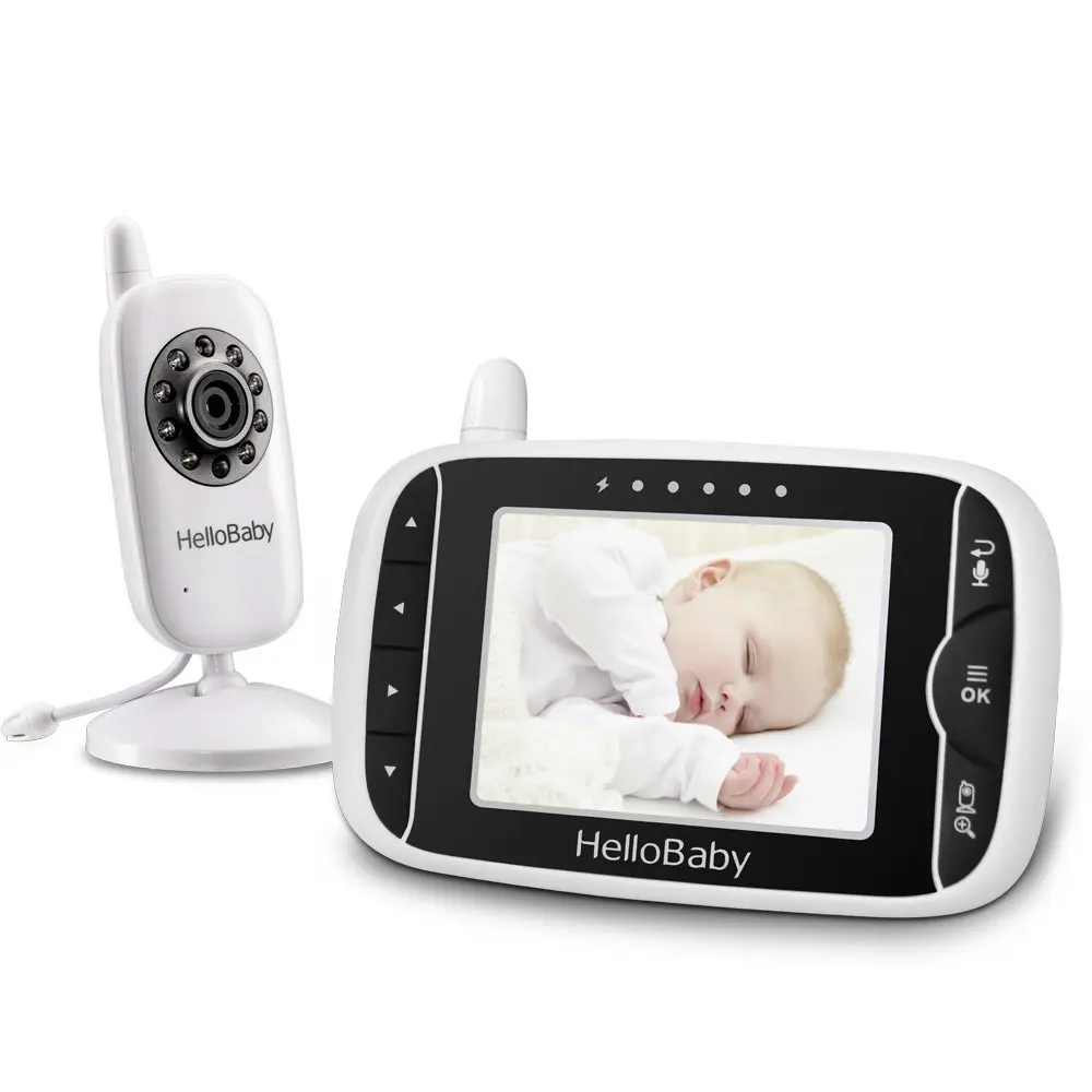 3.2Inch HelloBaby Wireless Video Color Baby Monitor with Night Vision & 2 Ways Talking Rechargeable Battery 8 Lullabies Moinitor
3.2Inch HelloBaby Wireless Video Color Baby Monitor with Night Vision & 2 Ways Talking Rechargeable Battery 8 Lullabies Moinitor