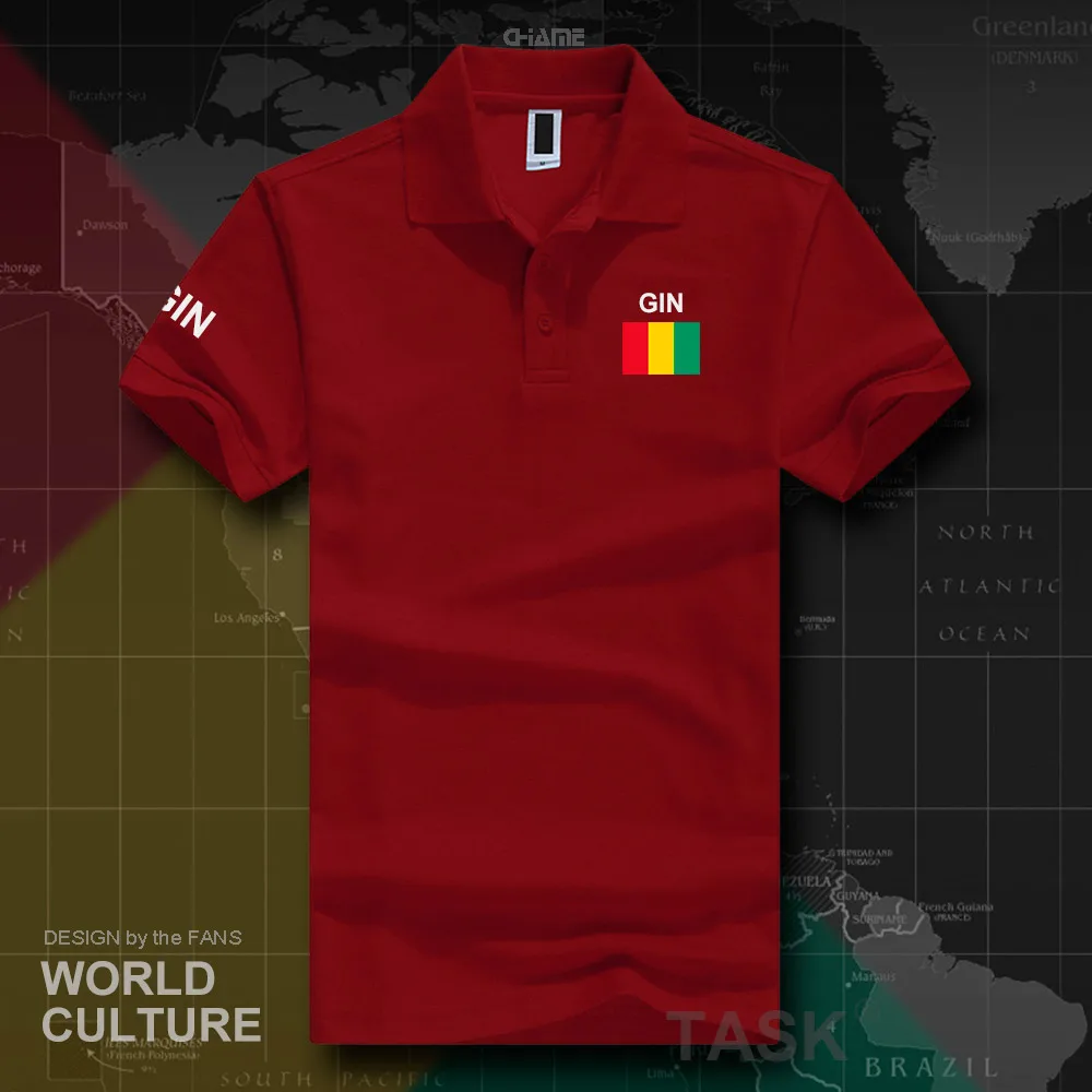 Republic of Guinea GIN polo shirts men short sleeve white brands printed for country 2018 cotton nation team flag new fashion
Republic of Guinea GIN polo shirts men short sleeve white brands printed for country 2018 cotton nation team flag new fashion