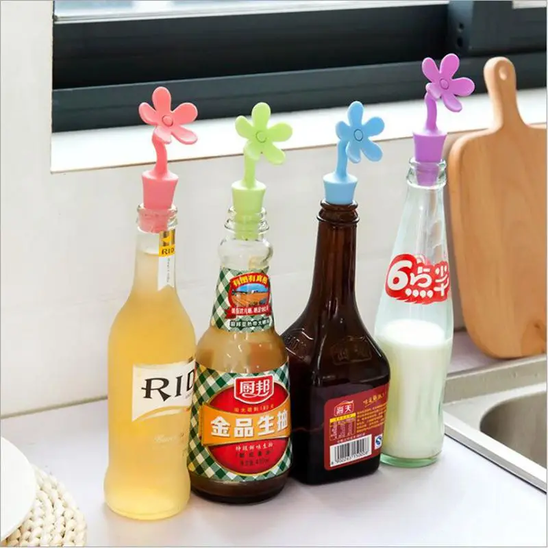 Creative Flower Design Bottle Stopper Colorful Silicone Wine Stopper Vacuum Sealed Champagne Drinks Bottle Caps Wine Pourer Stop
Creative Flower Design Bottle Stopper Colorful Silicone Wine Stopper Vacuum Sealed Champagne Drinks Bottle Caps Wine Pourer Stop