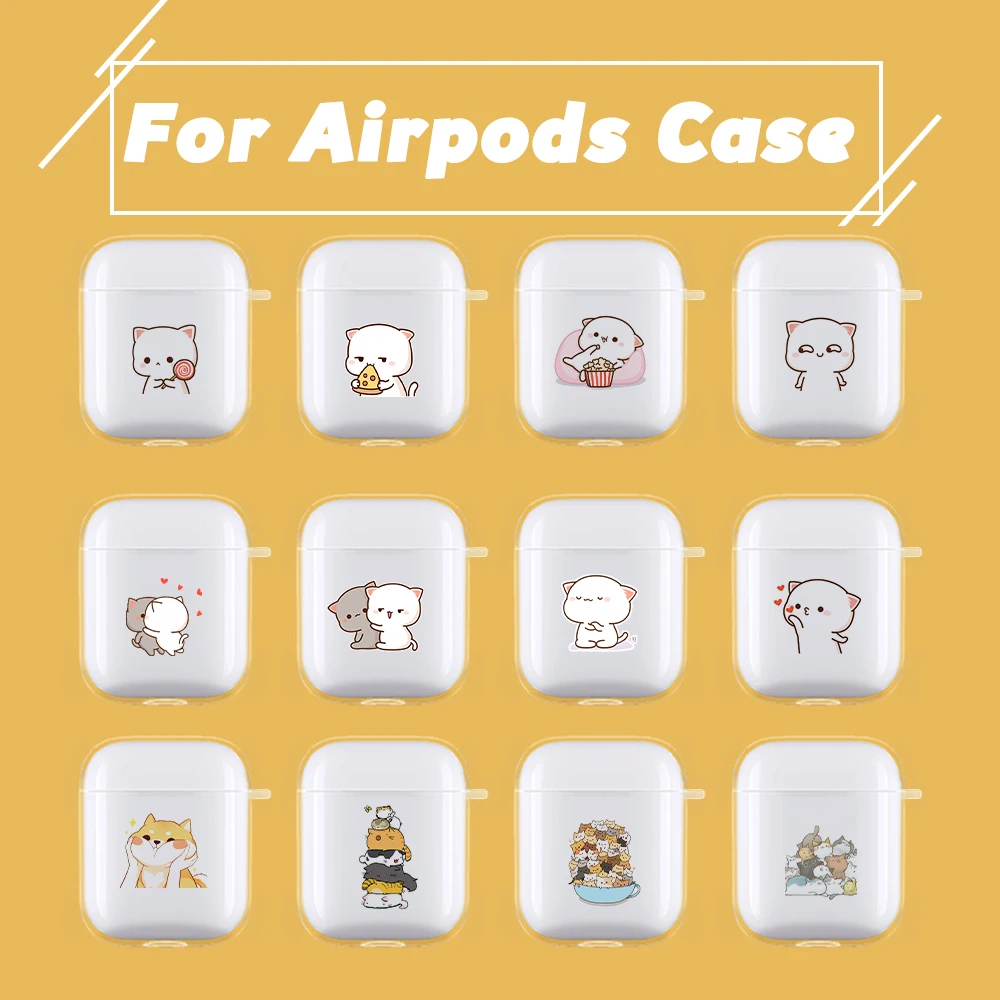 Cartoon Cat Bluetooth Wireless Earphone Clear Case For Apple Airpods 1 2 Charging Box Protective Cover bag shell+Anti-lost Rope
Cartoon Cat Bluetooth Wireless Earphone Clear Case For Apple Airpods 1 2 Charging Box Protective Cover bag shell+Anti-lost Rope