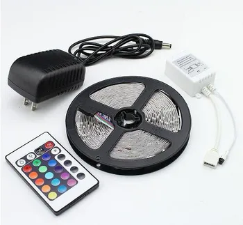 RGB LED Strip 5M 300Led 3528 SMD 24Key IR Remote Controller 12V 2A Power Adapter Flexible Light Led Tape Home Decoration Lamps
RGB LED Strip 5M 300Led 3528 SMD 24Key IR Remote Controller 12V 2A Power Adapter Flexible Light Led Tape Home Decoration Lamps