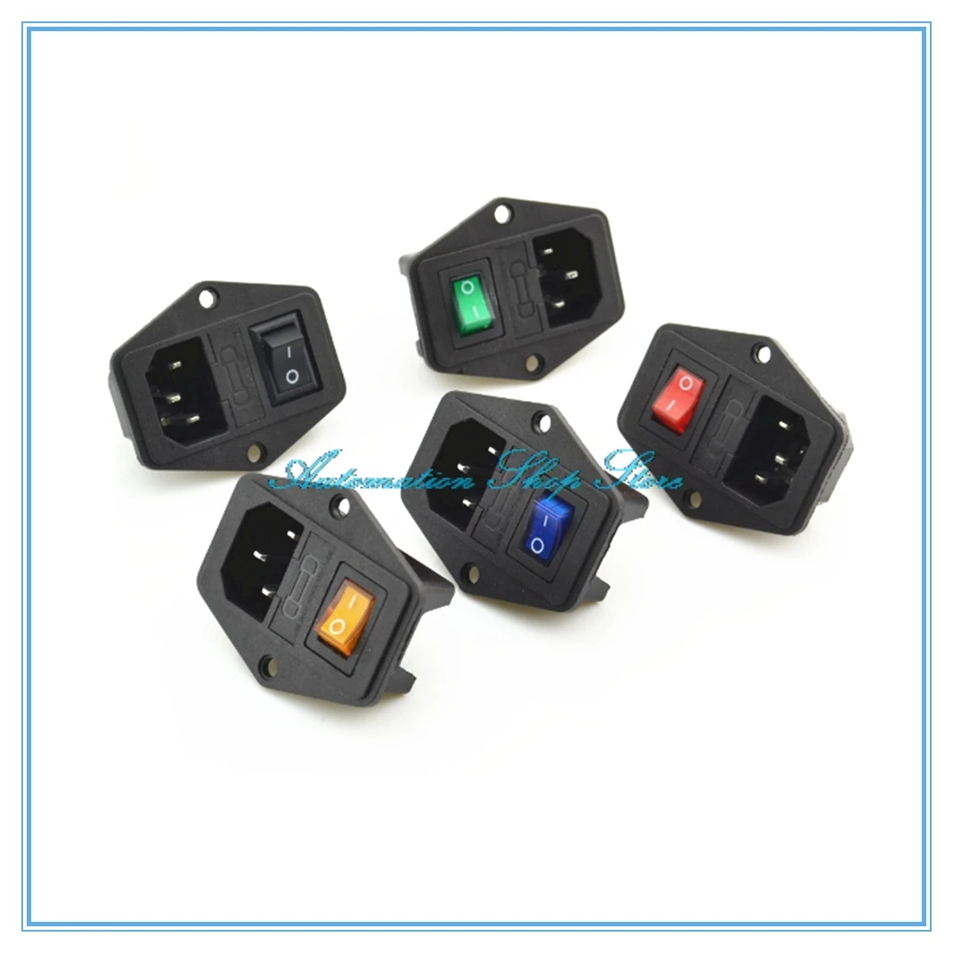 Hot 10A 250V Inlet Module Plug Fuse Switch Male Power Socket 3 Pin IEC320 C14 New
Hot 10A 250V Inlet Module Plug Fuse Switch Male Power Socket 3 Pin IEC320 C14 New