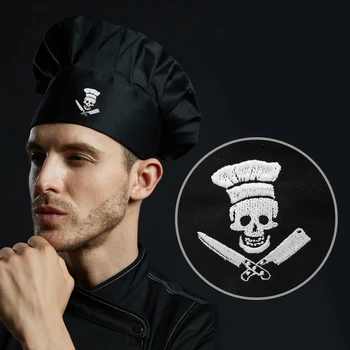 Mesh Top Chef Embroidery Skull Hat Black Adjustable For Mens Women Kitchen Adult Cap Grill Cooking Baker BBQ Work Uniform Hat
Mesh Top Chef Embroidery Skull Hat Black Adjustable For Mens Women Kitchen Adult Cap Grill Cooking Baker BBQ Work Uniform Hat