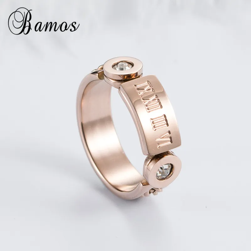 Bamos Simple Roman Numeral Finger Ring Unique Chain Ring Rose Gold Color Stainless Steel Rings For Women Trendy Jewelry
Bamos Simple Roman Numeral Finger Ring Unique Chain Ring Rose Gold Color Stainless Steel Rings For Women Trendy Jewelry