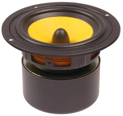 

1PCS Original HiVi Research F5N 5inch Midrange Speaker Driver Unit Yellow Kevlar Cone Magnetism Shielded 8ohm 70W Round Frame