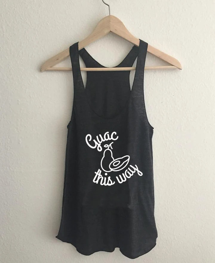 Vest Guac This Way Avocado Vegan Themed Workout Tank Top for Women Summer Harajuku Cotton Funny Casual Sleeveless Tee
Vest Guac This Way Avocado Vegan Themed Workout Tank Top for Women Summer Harajuku Cotton Funny Casual Sleeveless Tee