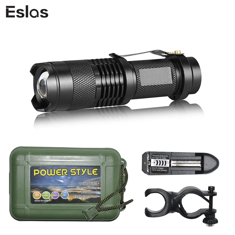 Eslas Led Rechargeable Flashlight Super Bright Torch 3 Switch Modes Zoomable Bicycle Light Waterproof Torch For Camping Light
Eslas Led Rechargeable Flashlight Super Bright Torch 3 Switch Modes Zoomable Bicycle Light Waterproof Torch For Camping Light