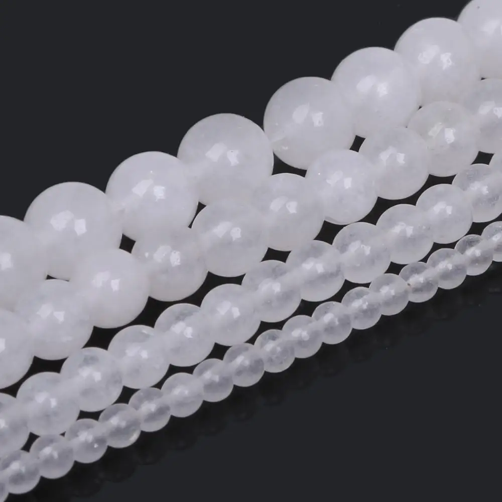 Wholesale 4mm 6mm 8mm 10mm Nature White round ball stone beads Loose beads For DIY Bracelet Necklace Jewelry Making
Wholesale 4mm 6mm 8mm 10mm Nature White round ball stone beads Loose beads For DIY Bracelet Necklace Jewelry Making