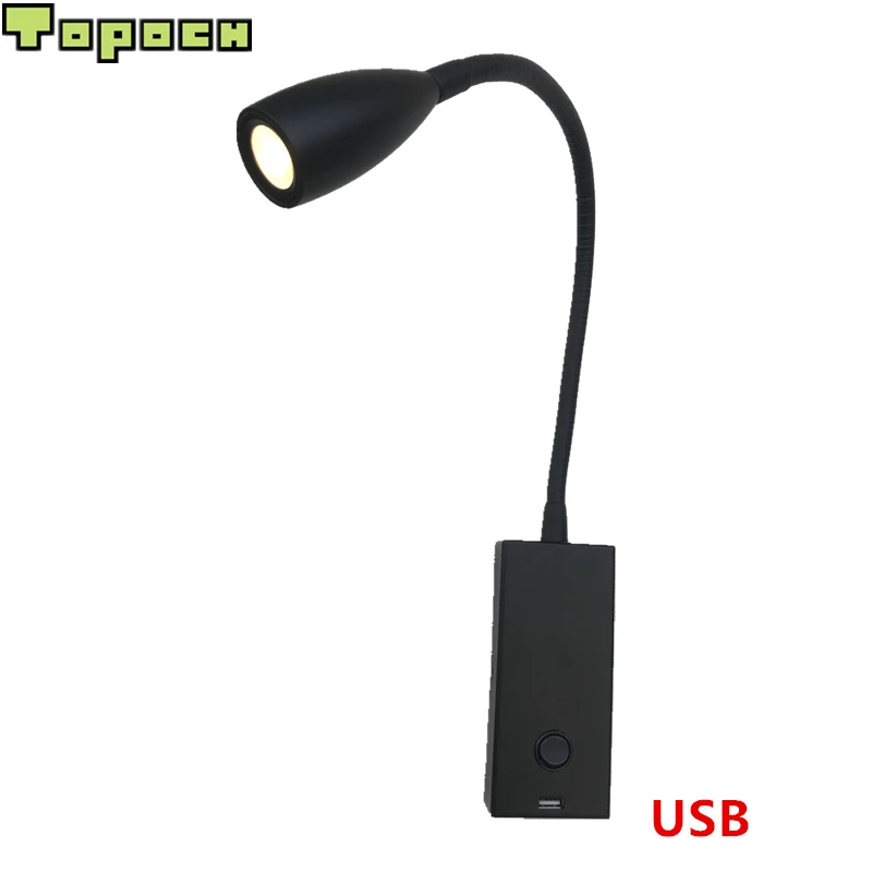 Topoch 5V 2A USB LED Reading Lights on/off Switch 3W AC100-240V DC12-24V White/Black Space Saving Wall Sconce Map/Chart Light
Topoch 5V 2A USB LED Reading Lights on/off Switch 3W AC100-240V DC12-24V White/Black Space Saving Wall Sconce Map/Chart Light