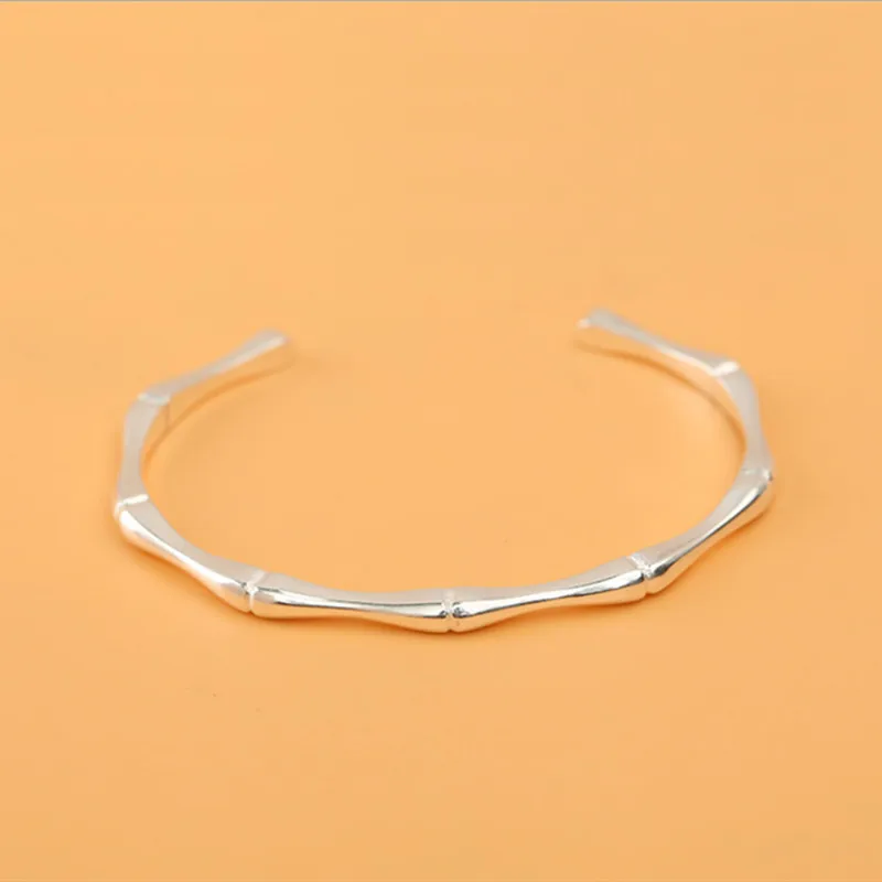 New Romantic Bracelet & Bangles for Women 925 Silver Hot Bamboo Joint Opening Cuff Bracelet Fashion Women Bangles Jewelry
New Romantic Bracelet & Bangles for Women 925 Silver Hot Bamboo Joint Opening Cuff Bracelet Fashion Women Bangles Jewelry