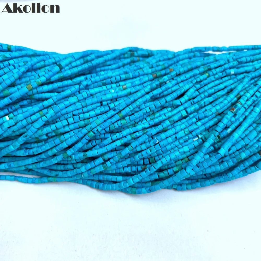 turquoise 2x1mm heishi2