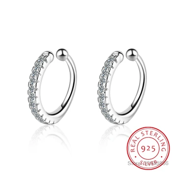 Genuine 100% 925 Sterling Silver U-shaped Clip Earrings Non Pierced Earrings Fashion Women Punk Rock Ear Cuff Jewelry
Genuine 100% 925 Sterling Silver U-shaped Clip Earrings Non Pierced Earrings Fashion Women Punk Rock Ear Cuff Jewelry