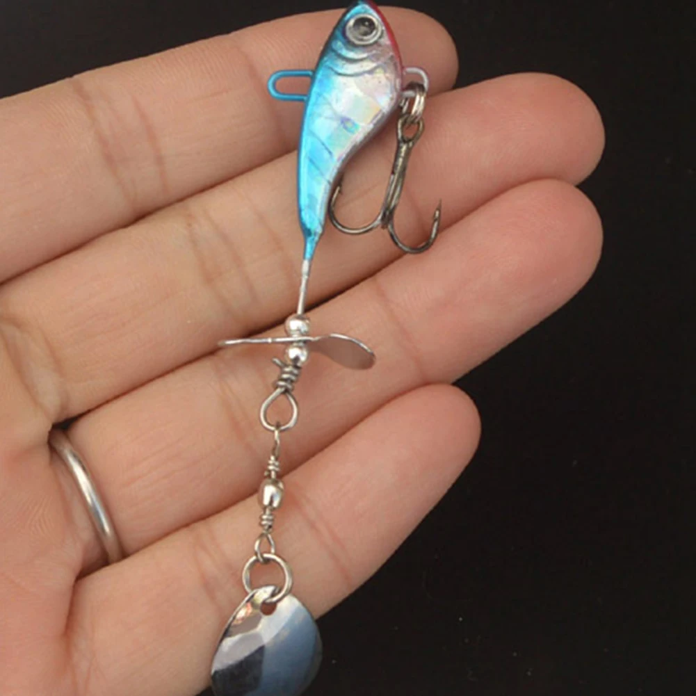 Fishing Supplies Lifelike Fake Fish Rotatable Easy To Use Lightweight Bait Crankbait Sequins Tackle Lure
Fishing Supplies Lifelike Fake Fish Rotatable Easy To Use Lightweight Bait Crankbait Sequins Tackle Lure