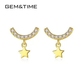 Gem&Time Pure Gold 14k Moon and Star Drop Earrings for Women Bling Gem Yellow Gold Fine Jewelry Pendientes De Ouro Pur E14093
Gem&Time Pure Gold 14k Moon and Star Drop Earrings for Women Bling Gem Yellow Gold Fine Jewelry Pendientes De Ouro Pur E14093
