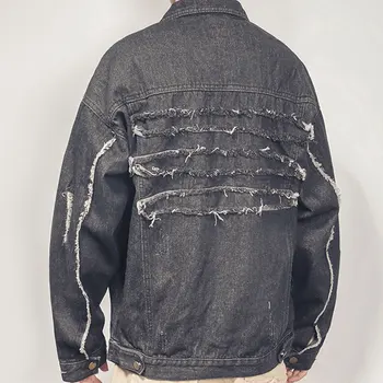 Jeans Jacket Denim Hip Hop Hole Patchwork Long Sleeve Mens Spring Hi-Street
Jeans Jacket Denim Hip Hop Hole Patchwork Long Sleeve Mens Spring Hi-Street