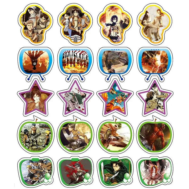Attack on Titan Anime Stickers Cheap Waterproof PVC Stikers Toys for Children Cool Laptop Stickers Skateboard Pegatinas Gift
Attack on Titan Anime Stickers Cheap Waterproof PVC Stikers Toys for Children Cool Laptop Stickers Skateboard Pegatinas Gift