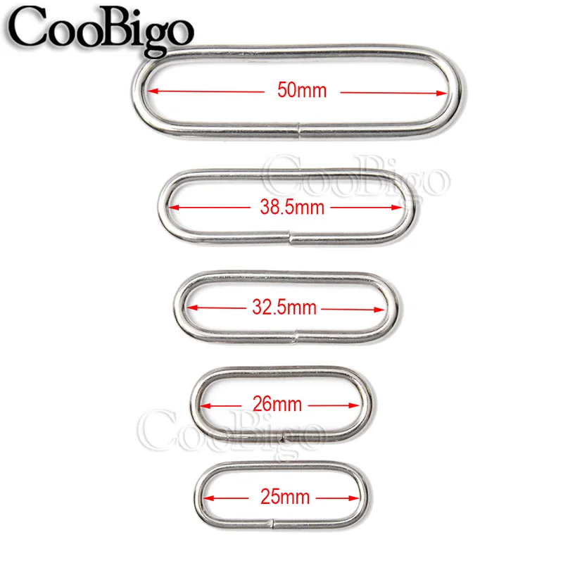 10pcs Pack 1" 1-1/4" 1-1/2" 2" Inner Dia. Metal Loop Oval Rings Lether Non-welded O-Ring Dee Ring For Purse Backpack Bag Strap
10pcs Pack 1" 1-1/4" 1-1/2" 2" Inner Dia. Metal Loop Oval Rings Lether Non-welded O-Ring Dee Ring For Purse Backpack Bag Strap