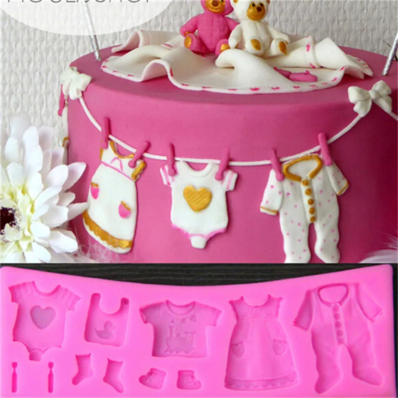 Diy 3D Baby Clothes Dress Children Bithday Party Girl Boy Silicone Baking Sugar Fondant Tool Soap Chocolate Cake Mold Decorating
Diy 3D Baby Clothes Dress Children Bithday Party Girl Boy Silicone Baking Sugar Fondant Tool Soap Chocolate Cake Mold Decorating