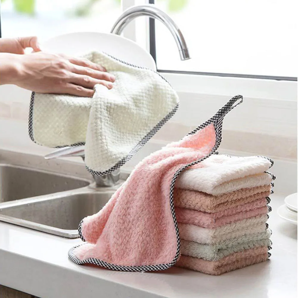 Home Dish Towel Super Absorbent Clean Cloth Cleaning Wiping Rag Kitchen Towel Sink Wipe Coral Fleece Cleaning Towels
Home Dish Towel Super Absorbent Clean Cloth Cleaning Wiping Rag Kitchen Towel Sink Wipe Coral Fleece Cleaning Towels