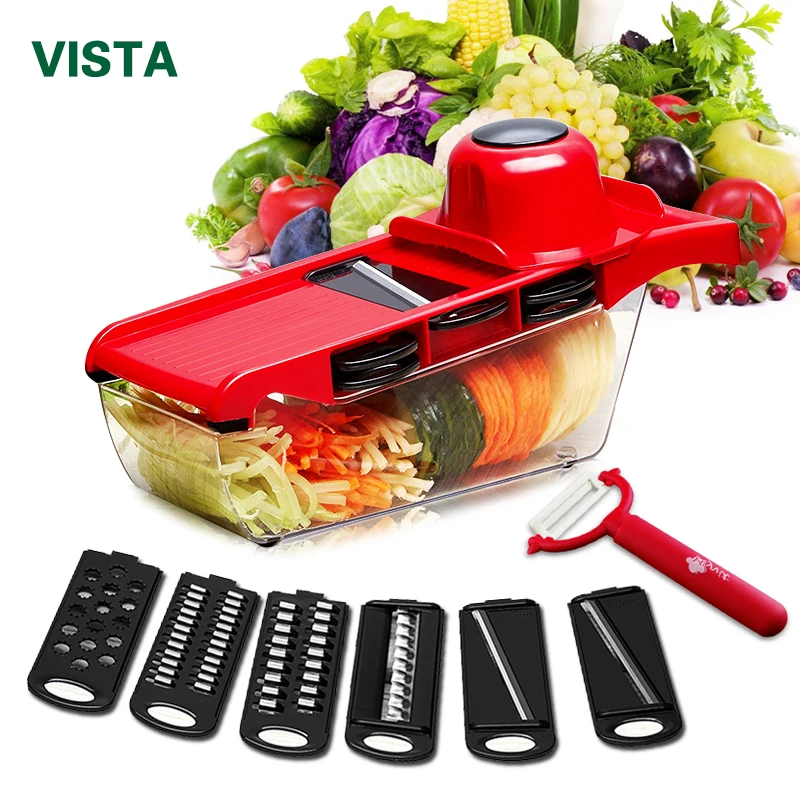 Myvit Vegetable Cutter with Steel Blade Mandoline Slicer Potato Peeler Carrot Cheese Grater vegetable slicer Kitchen Accessories
Myvit Vegetable Cutter with Steel Blade Mandoline Slicer Potato Peeler Carrot Cheese Grater vegetable slicer Kitchen Accessories