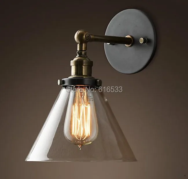 Loft Vintage Industrial Retro Lustre Glass Copper Edison Wall Sconce Lamp Bathroom Bedroom Mirror Home Decor Lighting Fixture
Loft Vintage Industrial Retro Lustre Glass Copper Edison Wall Sconce Lamp Bathroom Bedroom Mirror Home Decor Lighting Fixture