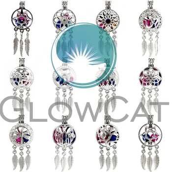 GLOWCAT 20x Silver Dream Catcher Lotus OM Yoga Owl Beads Cage Jewelry Making Essential Oil Diffuser Pearl Cage Locket Pendant
GLOWCAT 20x Silver Dream Catcher Lotus OM Yoga Owl Beads Cage Jewelry Making Essential Oil Diffuser Pearl Cage Locket Pendant