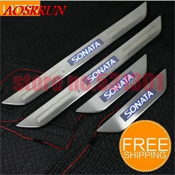 LED Stainless Steel Door Sill Scuff Plate FOR Hyundai Sonata YF 8 Gen 2011 2012 2013 car accessories car-styling 3D sticker
LED Stainless Steel Door Sill Scuff Plate FOR Hyundai Sonata YF 8 Gen 2011 2012 2013 car accessories car-styling 3D sticker