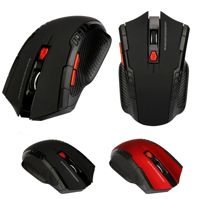 2.4Ghz Mini portable Wireless Optical Gaming Mouse For PC Laptop USB Receivers