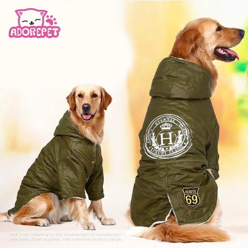 Army green Winter Warm big large Dog Pet Clothes hoodie fleece golden retriever dog cotton Padded jacket coat clothing for dog
Army green Winter Warm big large Dog Pet Clothes hoodie fleece golden retriever dog cotton Padded jacket coat clothing for dog