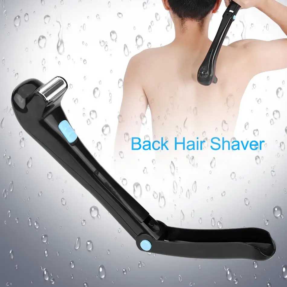 KM-003 Electric Back Hair Shaver Razor Long Handle Cordless Foldable Body Trimmer Epilator Removal Blade Remover | Бытовая техника
