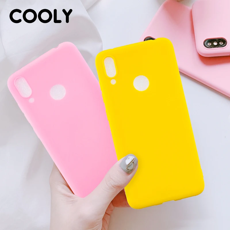 Чехол COOLY карамельных цветов для Huawei Y7 2019 чехлы Pro мягкий силиконовый чехол из ТПУ