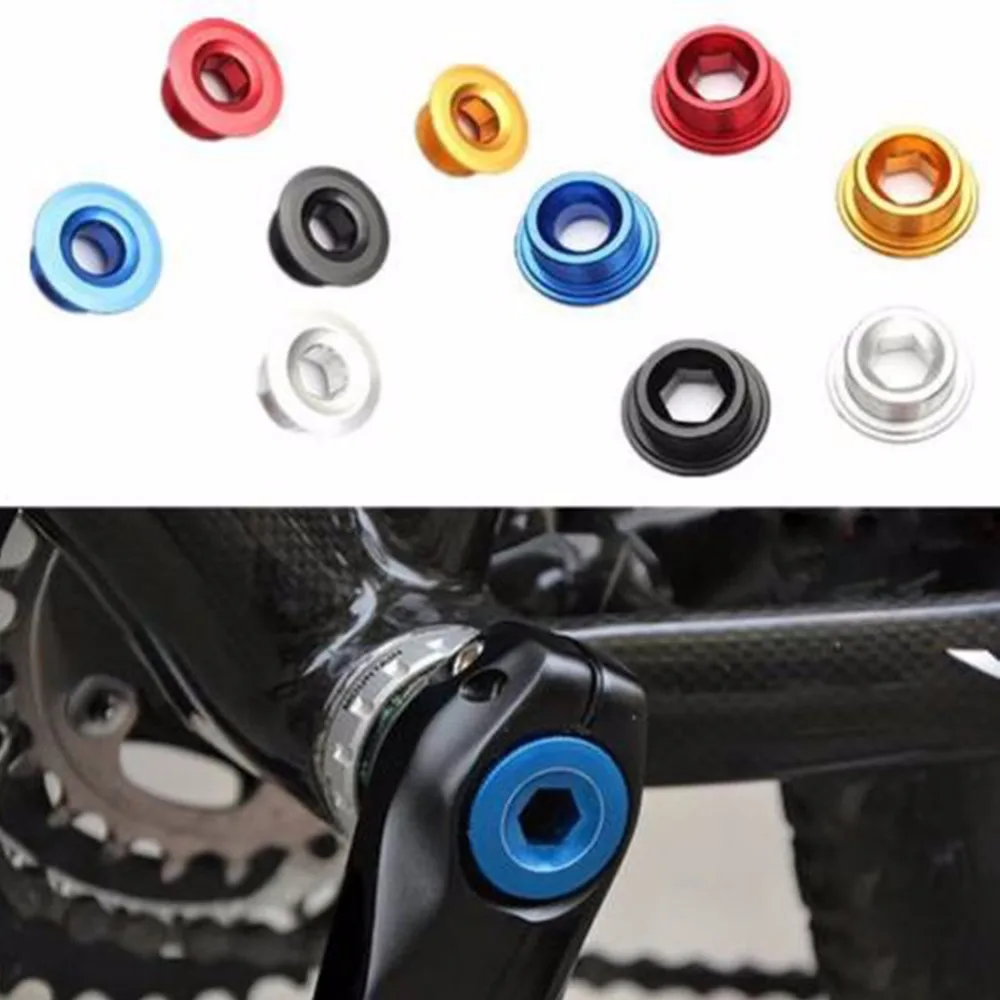 Anodized Arm Fixing Bolt Bike Bicycle Crank Chainset Screw Axis For Shimano JLAG