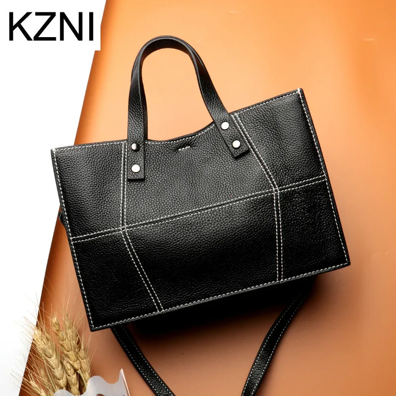 KZNI Real Leather Tote Bag Cross Shoulder Bags Female Leather Purse and Handbags High Quality Femmes Sac a Main Femme L7039
KZNI Real Leather Tote Bag Cross Shoulder Bags Female Leather Purse and Handbags High Quality Femmes Sac a Main Femme L7039
