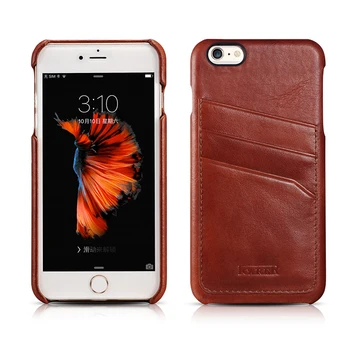 New Design ICARER Genuine Leather Vintage Back Cover Case For iPhone 6 6s 4.7inch with Three Cards Slot
New Design ICARER Genuine Leather Vintage Back Cover Case For iPhone 6 6s 4.7inch with Three Cards Slot