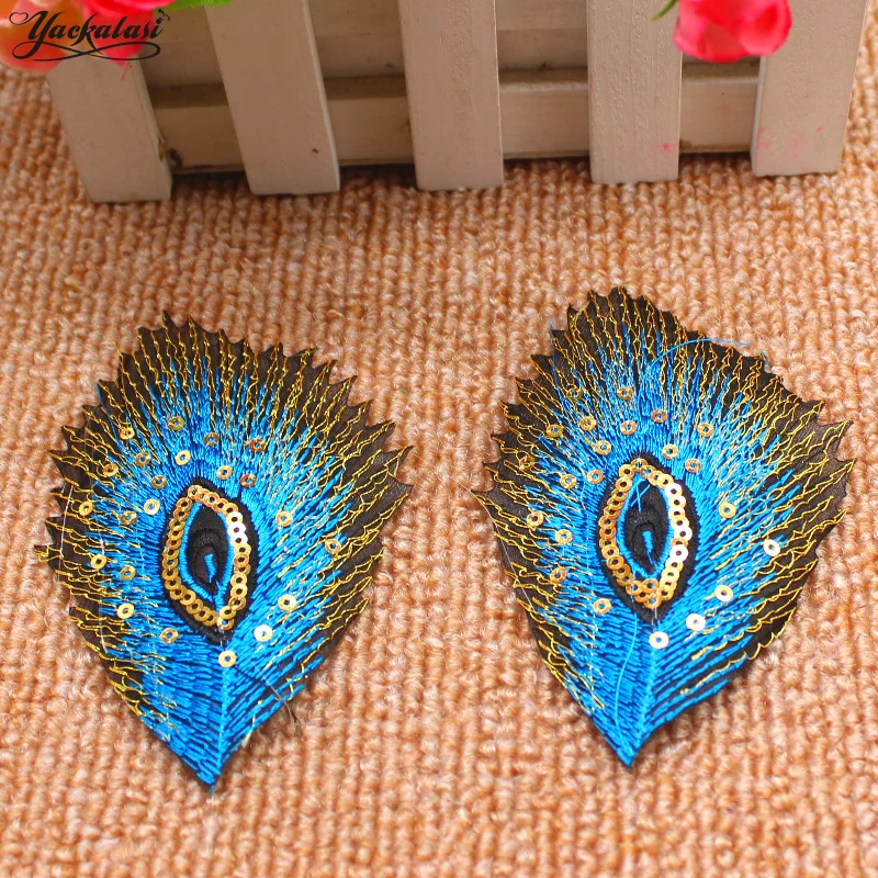 YACKALASI 5 Pcs/Lot Sequined Embroidery Patches Iron On 3D Appliqued Lace Peacock Tail Multicolor Flower Trims 10.5*7CM Diy
YACKALASI 5 Pcs/Lot Sequined Embroidery Patches Iron On 3D Appliqued Lace Peacock Tail Multicolor Flower Trims 10.5*7CM Diy