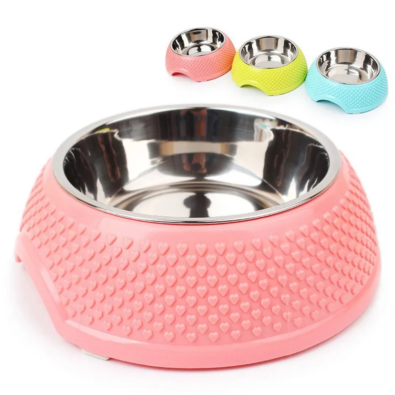 Pet Bowls Stainless Steel Dog Cat Pet Bowl Universal Pet Water and Food Bowls Full of heart 3D printing Thicken blue MayT3
Pet Bowls Stainless Steel Dog Cat Pet Bowl Universal Pet Water and Food Bowls Full of heart 3D printing Thicken blue MayT3