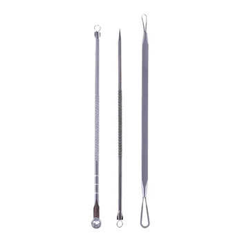 3pcs Blackhead Extractor Tool Set Stainless Acne Needle Pimple Blackhead and Comedone Acne Extractor Facial Pore Cleaning Tool
3pcs Blackhead Extractor Tool Set Stainless Acne Needle Pimple Blackhead and Comedone Acne Extractor Facial Pore Cleaning Tool