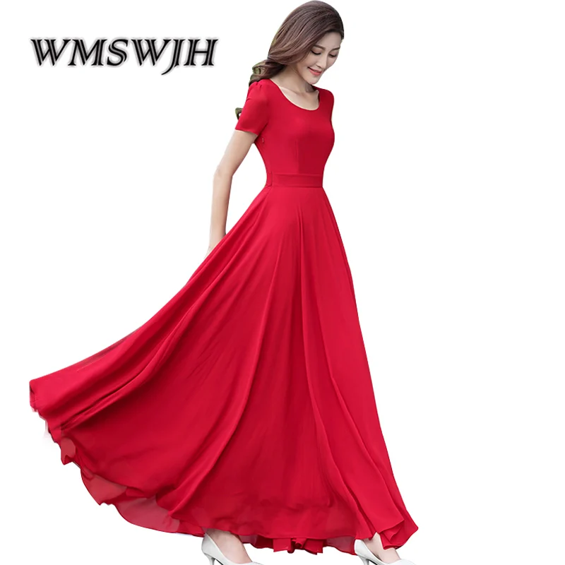 Women Party Long Dress 2019 Spring Summer Plus Size Elegant Ball Gown Dress Female Vintage Temperament Long Dress Vestidos
Women Party Long Dress 2019 Spring Summer Plus Size Elegant Ball Gown Dress Female Vintage Temperament Long Dress Vestidos
