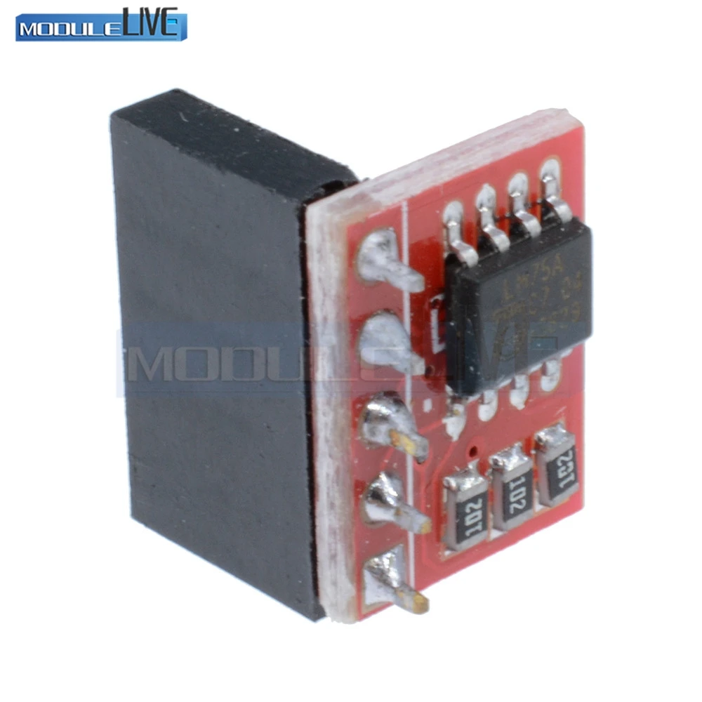 DC 2.8V-5.5V LM75A High-speed I2C BUS Interface Temperature Sensor Precision Development Board Module -55 to +125 Celsius
DC 2.8V-5.5V LM75A High-speed I2C BUS Interface Temperature Sensor Precision Development Board Module -55 to +125 Celsius