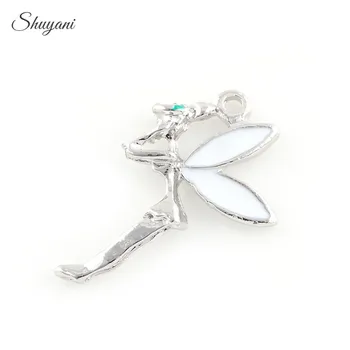 16*20mm Silver/Gold Color Wing Angel Girls Charms Pendant fit Necklace Jewelry Findings DIY Handmade Craft Accessories
16*20mm Silver/Gold Color Wing Angel Girls Charms Pendant fit Necklace Jewelry Findings DIY Handmade Craft Accessories