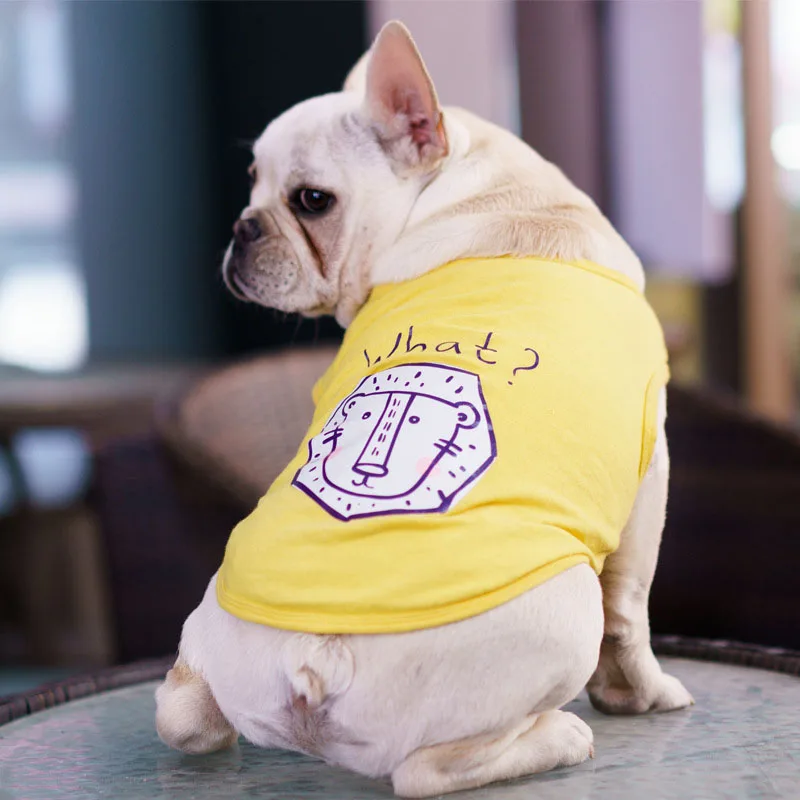 Cartoon Dog Clothes French Bulldog Dogs Clothing 100% Cotton Puppy Dog Costume Camouflage Puppy Cat Vest Dogs Shirt Ropa Perro
Cartoon Dog Clothes French Bulldog Dogs Clothing 100% Cotton Puppy Dog Costume Camouflage Puppy Cat Vest Dogs Shirt Ropa Perro