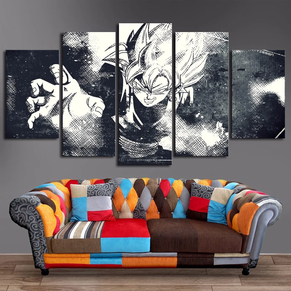 Pictures Artwork Living Room HD Printed Framework 5 Panel Black White Dragon Ball Home Decoration Posters Modern Wall Painting
Pictures Artwork Living Room HD Printed Framework 5 Panel Black White Dragon Ball Home Decoration Posters Modern Wall Painting
