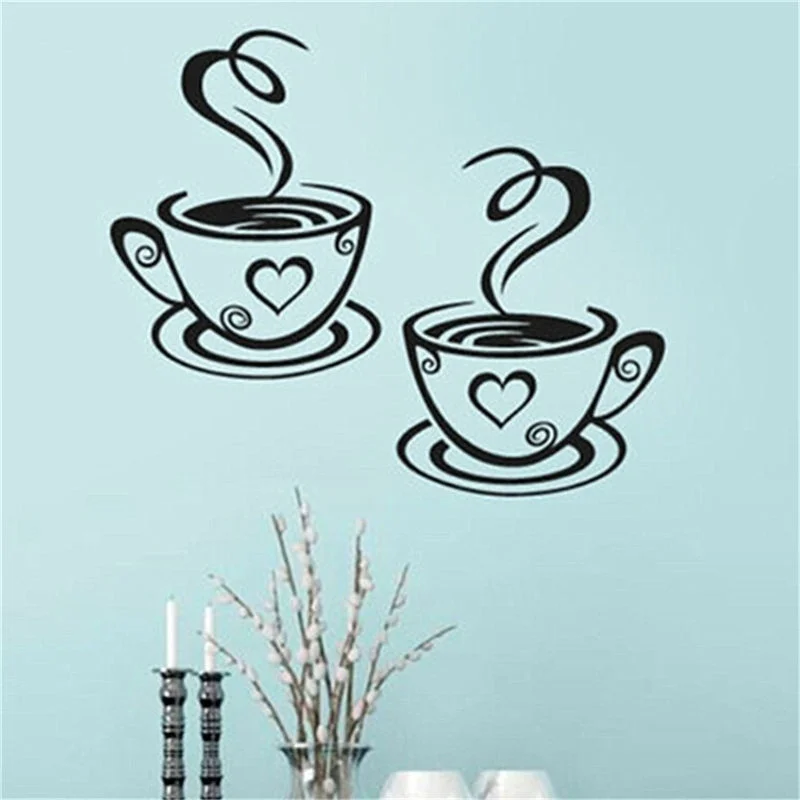 Double Coffee Cups Wall Stickers on The house Vinyl Art Wall Decals Adhesive Wall Papper Room Decoration Home Decor wall decals
Double Coffee Cups Wall Stickers on The house Vinyl Art Wall Decals Adhesive Wall Papper Room Decoration Home Decor wall decals